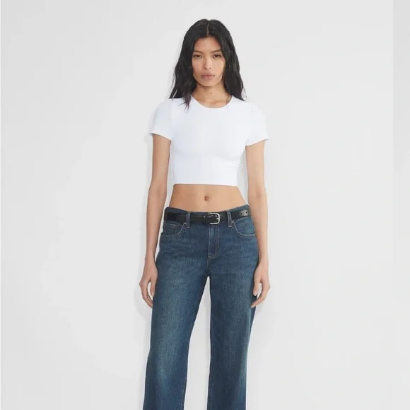Aritzia Contour Crew Cropped T-shirt - Picture 2 of 6